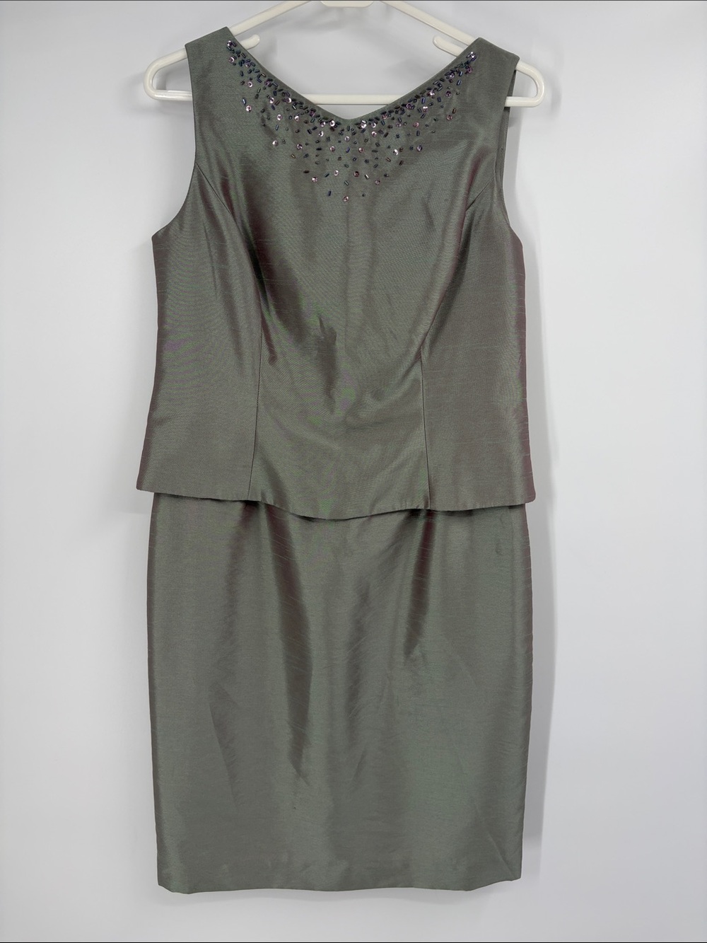 Vintage Patra Iridescent Layer Midi Dress Size 10